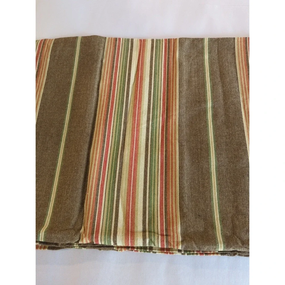 100% Cotton‎ Striped Handloom TABLECLOTH By Primitive Artisans Inc 60x60
